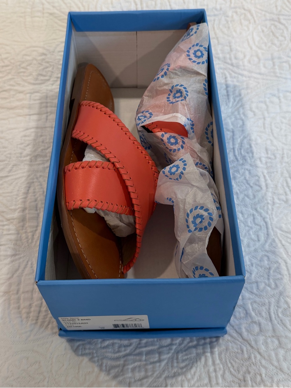 Women’s Jack Roger’s Sloane Slotted X-Band Slip-on Sandal - Coral